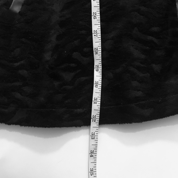 Vintage Y2K Giacca Black Reversible Jacket Coat Textured Faux Fur Vegan Leather - Picture 14 of 16